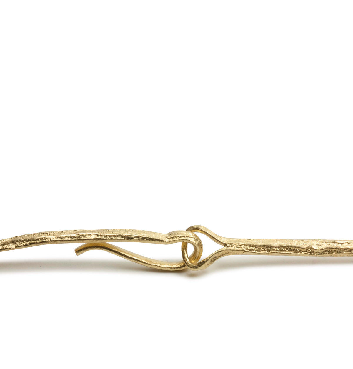 Filigrane 750 Gold Halskette mit &quot;Bark&quot; Struktur